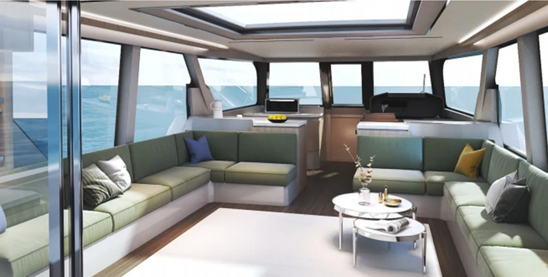 Enclosed Luxury Party Yacht